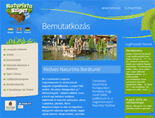 Tablet Screenshot of naturistasziget.hu